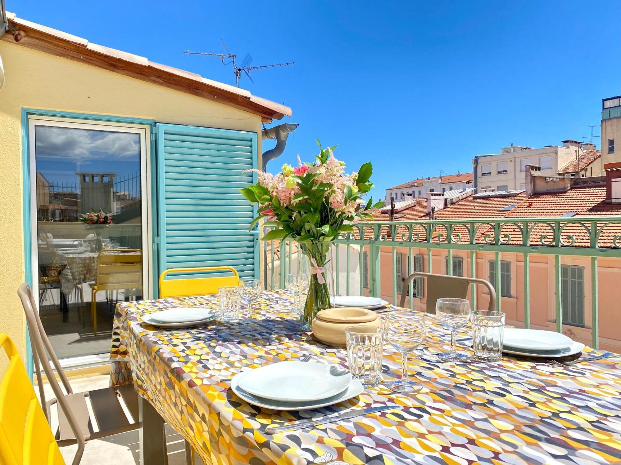 Luxury "Les Toits Du Soleil" - Magnifique Appartement Avec Terrasses Et Jacuzzi - Centre De Cannes - By Scls Locations Buitenkant foto