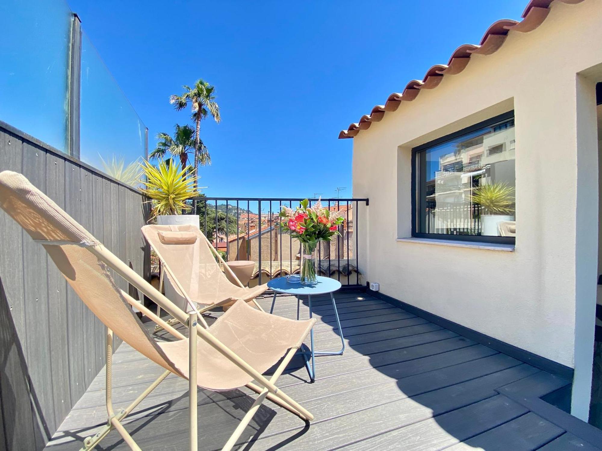 Luxury "Les Toits Du Soleil" - Magnifique Appartement Avec Terrasses Et Jacuzzi - Centre De Cannes - By Scls Locations Buitenkant foto