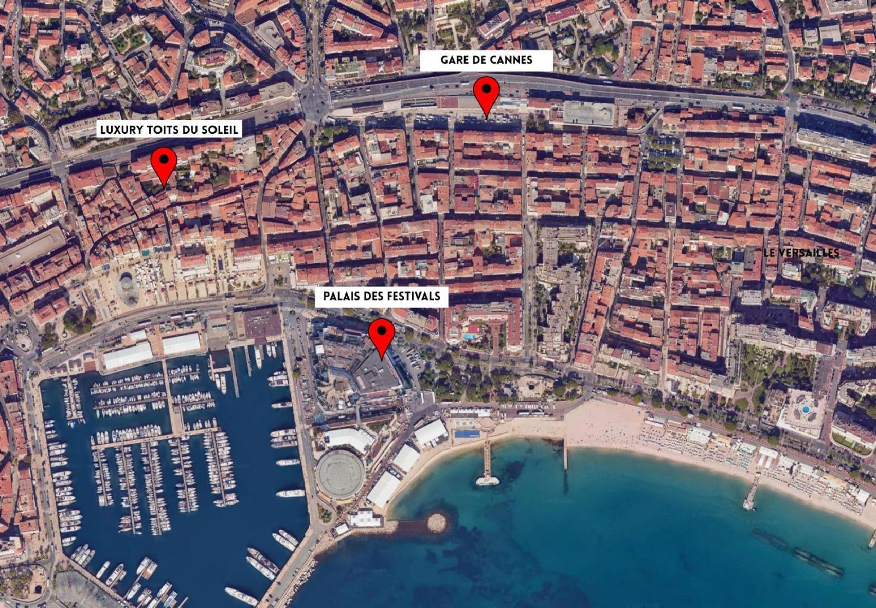 Luxury "Les Toits Du Soleil" - Magnifique Appartement Avec Terrasses Et Jacuzzi - Centre De Cannes - By Scls Locations Buitenkant foto